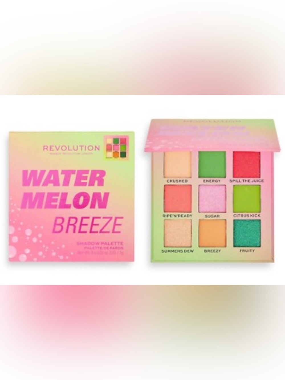 New Revolution Hot Shot Watermelon Breeze Shadow Palette